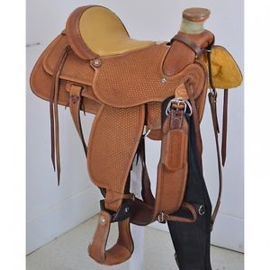 Used 15.5" SaddleSmith of Texas Maker Wade Ranch Saddle Code: U155SSWADEFTBSK