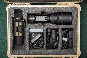 Polarion PH40 PF40 HID Flashlight w/ Infrared Filter, Picatinny Rail Mount