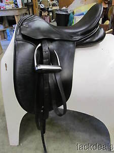 Fryso Legacy 17 1/2" Extra Wide Tree Dressage Saddle Used