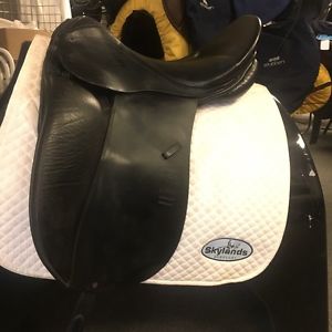 Used Stubben Genesis Spezial with Biomex Dressage Saddle Size 18'' Black