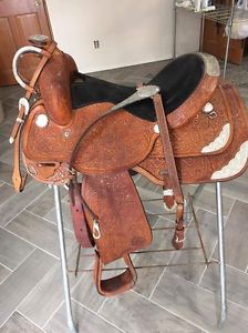 16 inch Circle Y Saddle, Bridle, Breast Collar