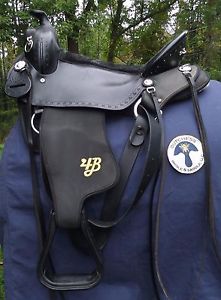 IMUS 4-BEAT BLACK ELITE 17" WESTERN SADDLE 0394