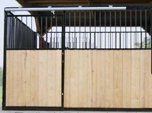 Standard Horse Stall "Kit" 1 Stall Front, 2 Stall Dividers, Door, and Hardware