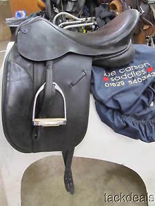 Sue Carson Hulland Dressage Saddle 18" Narrow Bates Fittings & Flair Used