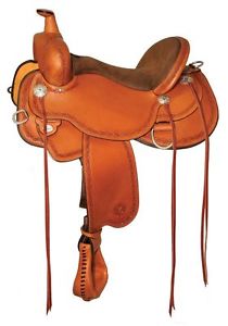 Circle Y 15" Alpine Flex2 Trail w/ Brown Apache Seat --Full  Quarter Horse Bar