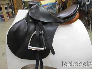 Stubben Seigfried BLACK All Purpose English Saddle 17" 30 Tree Lightly Used