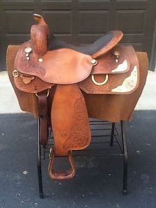 Circle Y 15.5 SQHB Equitation Silver Show Saddle Wool Blanket - Merino Tush Cush