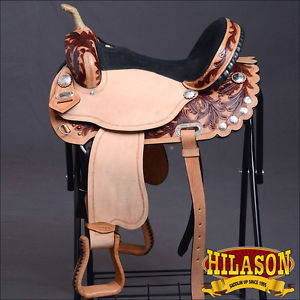 HILASON FLEX-TREE BARREL RACING TRAIL PLEASURE WESTERN SADDLE 14 15 16 17 18