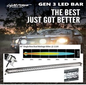Lightforce Dual Wattage LED 30" Single Row 26x3w + 4x10w LED Light Bar With wiri