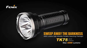 Fenix  TK754000LM 2015 Edition 4x CREE XM-L2 U2 LED 18650/CR123 Flashlight Torch