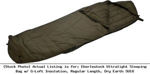 Eberlestock Ultralight Sleeping Bag w/ G-Loft Insulation, Regular Length, : SU18