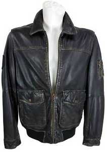Camel active Homme Veste Cuir Agneau Véritable noir neuf 8998