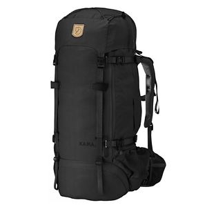 Fjallraven Kajka 75 w backpacking bag in BLACK