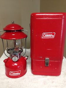 Coleman 4/71 200A Lantern With Red Metal 200A Case ! Gorgeous ! Works