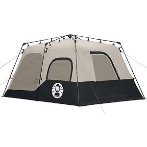 Coleman Instant  Tent 14 x 10 2 Room Tent WeatherTec System 7 Window Black Beige