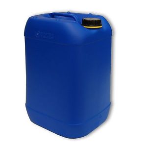 Bidon plastique 20 L, DIN 61 naturel, HDPE, bLeu fabriqué en Allemagne (22048)