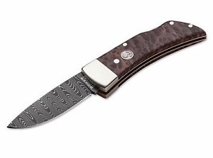 BÖKER Manufaktur Pocket Thuja Damast Backlock 4034 Sammlermesser Taschenmesser