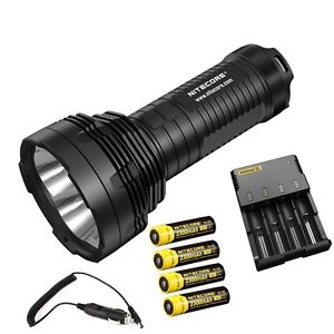 Nitecore TM16 4000LM CREE XM-L2 LED 18650 Linternas 700M + baterías + cargador