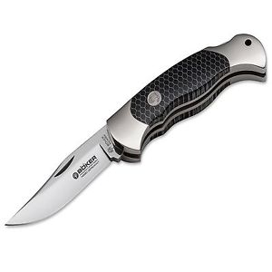Böker Scout Honeycomb Black Taschenmesser N690 Honeycomb Back Lock