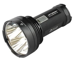 JETBeam T6 Rechargeable 4x Cree XP-L  Flashlight, Black, 4350 lm, 4x 18650