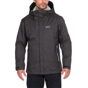 Jack Wolfskin UOMO Doppia Giacca 3 1 da camminata WINTERHAWK acciaio scuro
