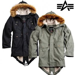 Alpha Industries Hommes Veste D'hiver à capuche Fishtail III Parka Manteau