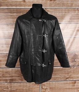 Fay Cuir Hommes Veste Taille L, Véritable