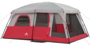 Family Camping Cabin 10 Person 2 Room Spacious Outdoor Comfortable Large Tent