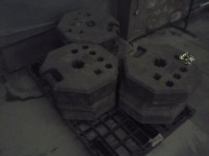 lot de 9 poids de 25 kg