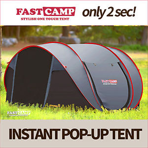 Fastcamp SuperBig 4-5persons-Instant Popup Family tent with Door Pole (3-5days)