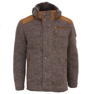 Camel active Homme Veste de randonnée Hiver Laine veste brun mêlé 4817 430140 24