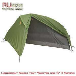 Russian Lightweight Single Tent "Shelter one Si" 3 Season Camping Hiking Folding