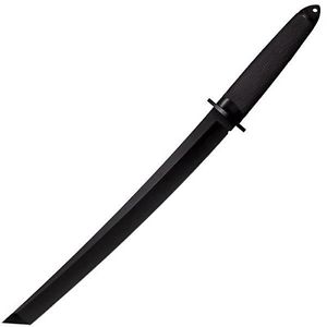 Magnum XII, Black Kray-Ex Handle, Black Tanto Plain w/Sheath