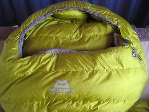 mountain equipment zero 550 down sleeping bag VGC