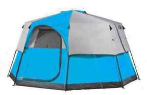 8 Person WeatherTec Rainfly Removable Privacy Wall Instant Octagon Camping Tent