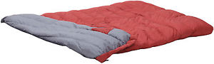 Exped DeepSleep Duo 400 Sleeping Bag (700 Duck Down)-Red-Regular-Right