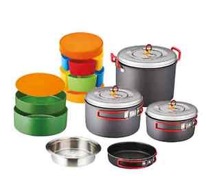 Kovea System Cookware II 7-8 Hard Anodizing Pots Frypan Outdoor Camping Fishing
