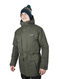 Berghaus Fourstones Veste Parka Bottes en caoutchouc vert neuf