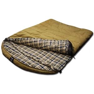 2 person Sleeping Bag +0 Degree Canvas Camping Double Adult Sleep Sack