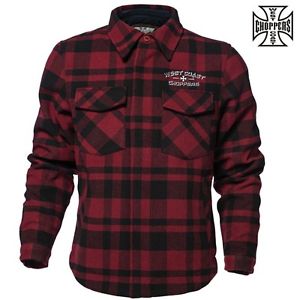West Coast Choppers Veste WCC Califa Gear Motard Flanelle à carreaux S à 4XL