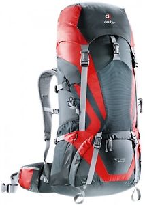Backpack Trekking Hiking Viaggio DEUTER ACT LITE 65+10 granite fire