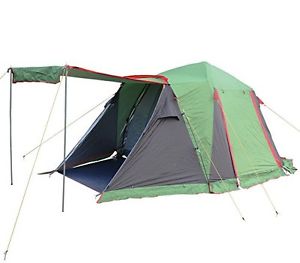 FUNS Instant 4-5 Person Easy Instant Push Up Family Dome Tent with Awning for