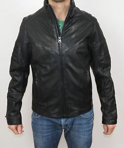 G-Star RCO MFD CUIR JKT Blouson Veste En Cuir 82165A.4065.990 Noir +nouveau +.