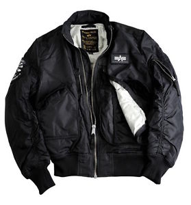 Alpha Industries Blouson aviateur Engine 2tone Nylon veste bombardier NOIR