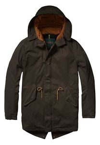Scotch & Soda PARKA Homme CLASSIC LONG PARKA 101356 Kaki 36