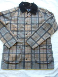 BARBOUR homme/homme Robe Veste TARTAN Veste De Cire taille L  NEUF neuf