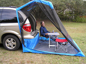 TailVeil SUV Minivan Tent w/rainfly stuff sack and tent stakes