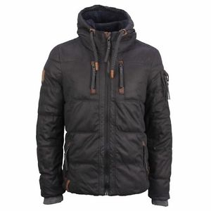 Naketano Veste D'hiver Pour Hommes noir Italien Pop IV 2 noir