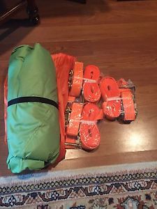 Tentsile Trillium 3 Person Camping Green Nylon Black Mesh Hammock