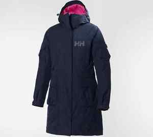 Helly Hansen W Amarrage Manteau Evening Bleus Neufs